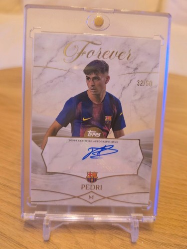 Pedri auto topps - pedri, barcelona