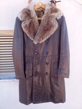 Cappotto In Pelle Da Uomo Anni
