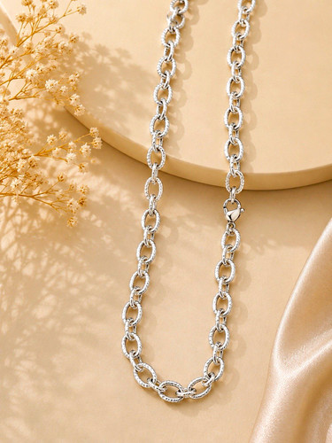 Collana catena maglia ovale