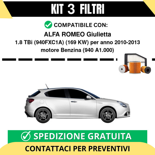 Kit filtri risparmio - 3, per