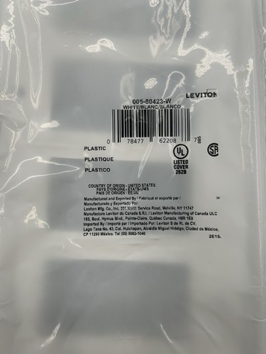 Leviton 80423 piastra da - leviton,