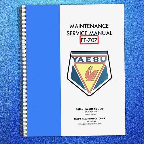 Yaesu 707 service manual - yaesu, ft-707