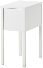 Comodino bianco IKEA NORDLI comodino cassetto portaoggetti cavo