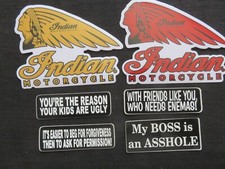 ADESIVI MOTO INDIANI..DUE..ORO