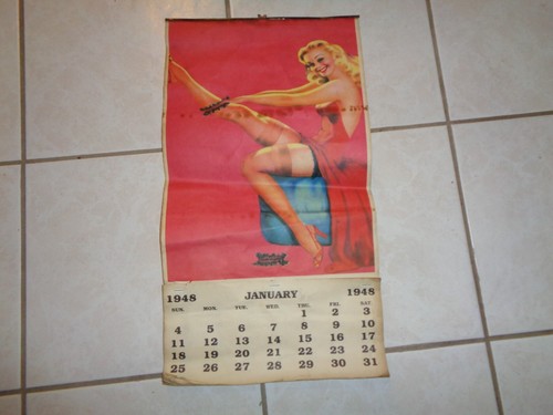 Pinup calendario 1948 vintage