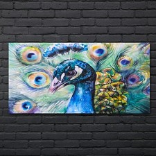 Ölgemälde Tier Vogel Pfau