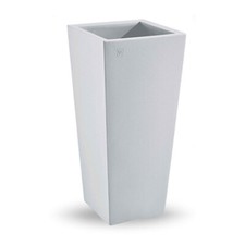 VASO FIORIERA CACHE-POT VECA GENESIS QUADRATO 85CM  BIANCO in resina