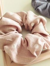 Scrunchie per capelli in lino