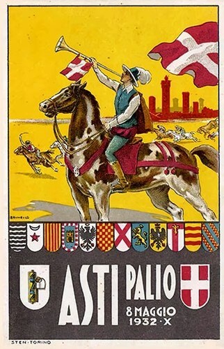 Palio asti 1932 poster - di, 1932"