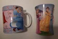 Set di 2 Tazze Disney Princess – Aurora, Belle, Cenerentola & Principe Azzurro