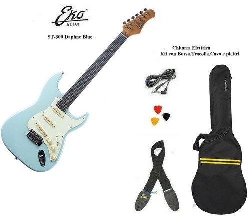 Eko st300 daphne blue chitarra - daphne,