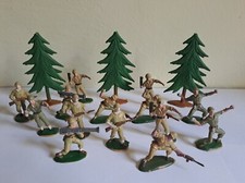 FANTERIA esercito lotto 14 soldatini plastica primi anni 70 Francia prob Starlux