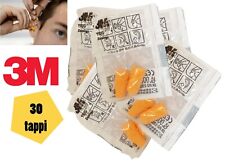 15 PAIA 30 TAPPI PER ORECCHIE 3M 1100 ANTI RUMORE LAVORO STUDIO 35 dB DORMIRE