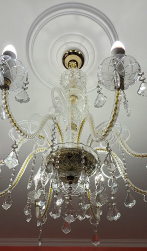 Lampadario cristallo antico - lampadario,