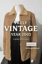 Giacca vintage stile shearling