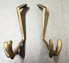 Coppia appendiabiti in ottone