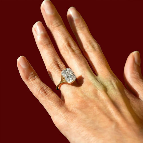 Anello cushion diamond - diamond, 5