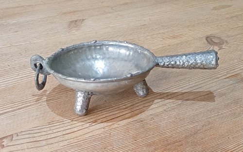 Pewter serving dish bowl - a,
