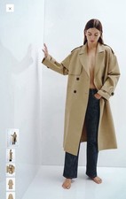 Trench coat Zara beige con