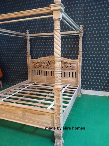 Letto baldacchino teak uk - letto,