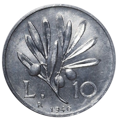 Repubblica italiana 10 - 10, lire