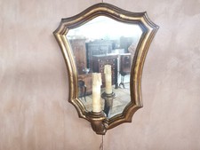 APPLIQUE DORATA IN LEGNO DA PARETE INTEGRA ORIGINALE EPOCA 900'