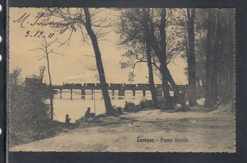 Cartolina lavagna fiume - cartolina,