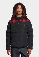 Giacca trapuntata piumino Penfield USA Rockford nero tartan rosso 60/40 Primaloft