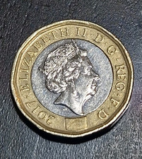 One Pound Coin 2017- Elizabeth