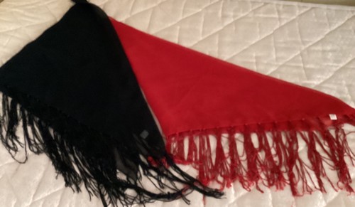 Scialli donna nero rosso - , con