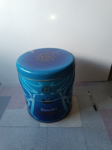 Scatola latta vintage pandoro - vintage,