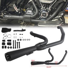 Per Harley Touring M8 Road Glide 2 in 1 Tubo di Scarico Silenziatore Acciaio Inox