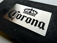 Insegna Acciaio Inox Corona