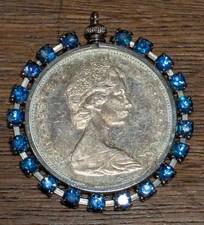 5 dollari Canada 1965 moneta Charivari argento gioielli tradizionali catena orologio ciondolo