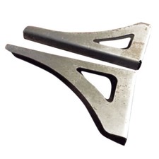 COPPIA DI STAFFE IN METALLI PER FISSAGGIO MENSOLE DESTRA SINISTRA LATI 20 11cm