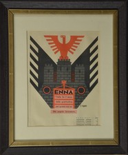 Futurismo, quadri, stampe, Depero, stemma di ENNA