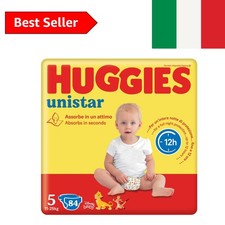 Huggies Unistar, Pannolini Taglia 5 11-25 Kg, Design Disney, Ultra assorbente...