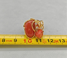 Anello donna vero corallo