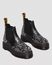 Stivali Dr Martens taglia UK 9,5 / US 10,5 plateau stampa animalier nuovi con scatola