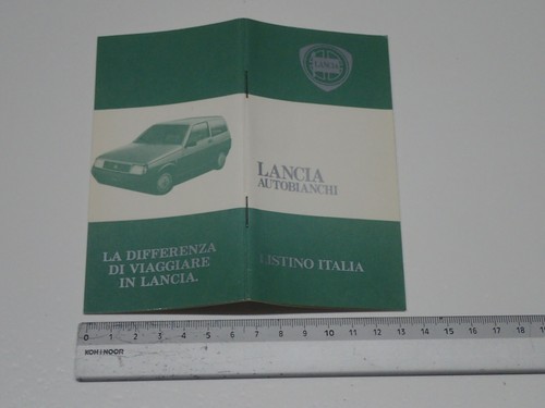 Lancia autobianchi listino - lancia,