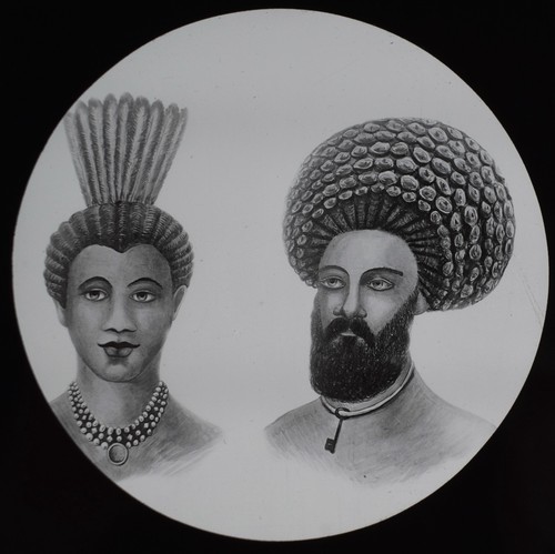 Antique magic lantern slide - antique,