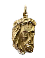 CIONDOLO CROCE Sacra CROCEFISSO CRISTO Pendente Oro 18KT 750% Giallo OR GOLD