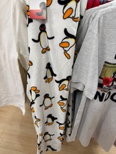 Pigiama da notte fondo pingu morbido caldo inverno nuova tendenza Primark donna donna