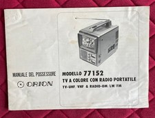 Manuale TV A COLORE CON RADIO