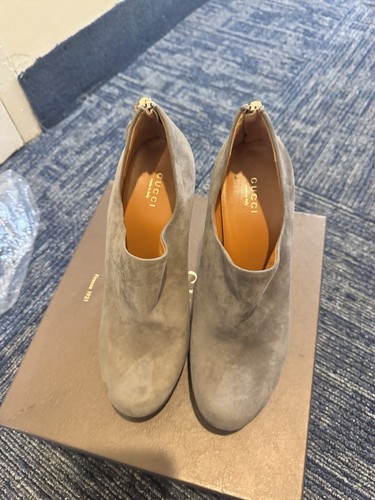 Grey suede gucci bootie size - grey,