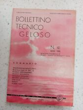BOLLETTINO TECNICO GELOSO n. 41 ESTATE 1949 Amplificatore G2105V Radio G901 Raro