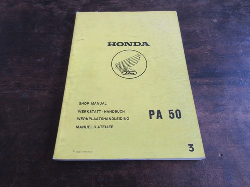 Honda pa50 shop manual - shop,