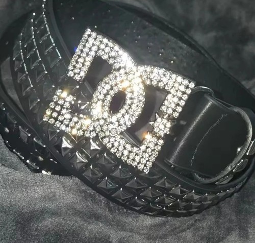Cintura studded nera con - cintura,