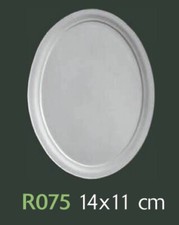 Rosone in gesso bianco per