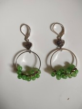 ORECCHINI DONNA A CERCHIO FATTI A MANO CON PIETRE DURE